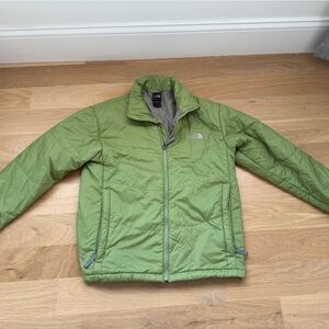 The North Face womens Olive Green Puffer Jacket
